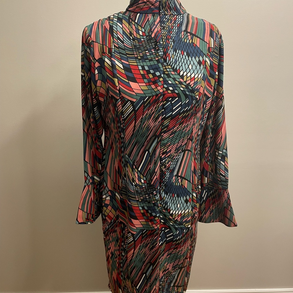 Vanessa Williams Geometric Pattern Dress